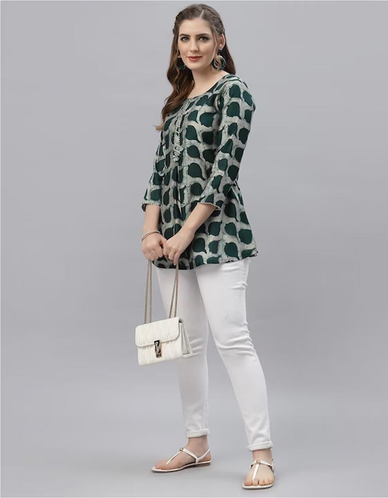Modal Abstract Printed Tunic