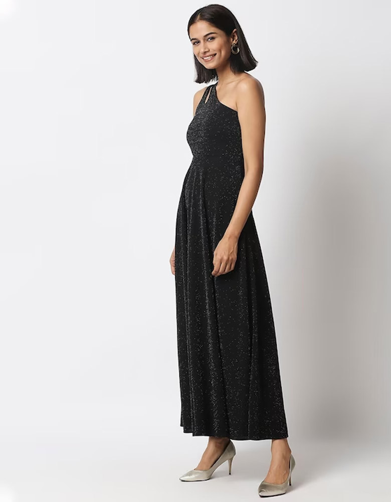 Black Embellished Maxi Dress