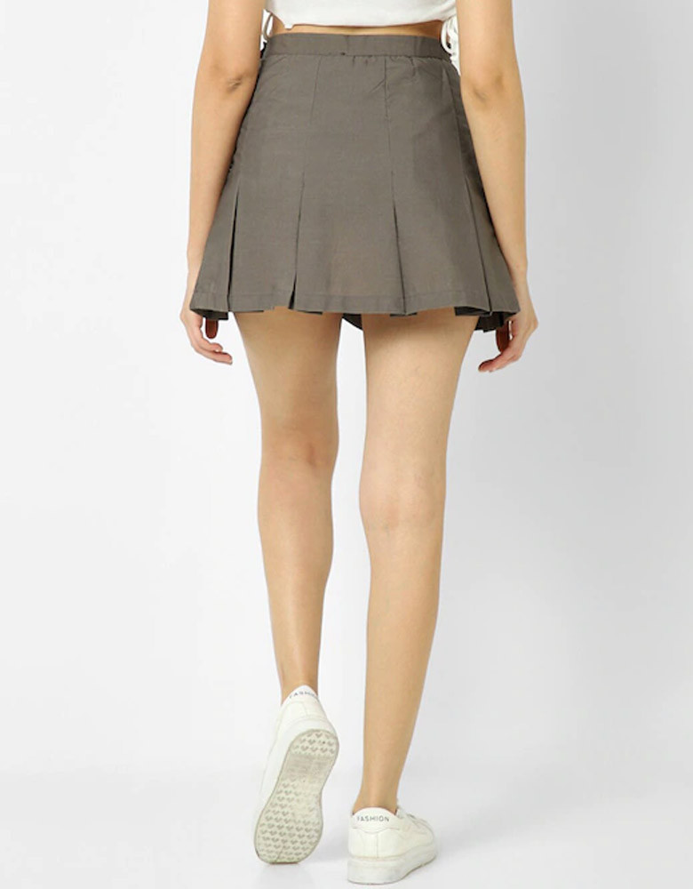 Pure Cotton Checkered Skirt