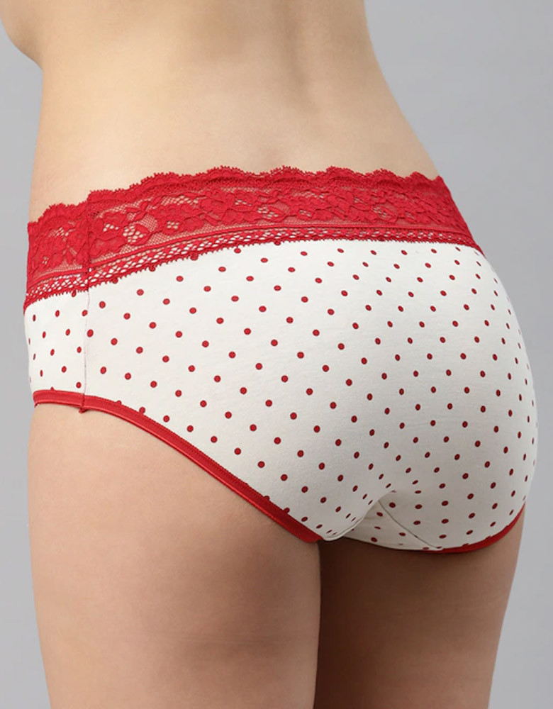 Women Pack of 5 Lace Detail Hipster Briefs