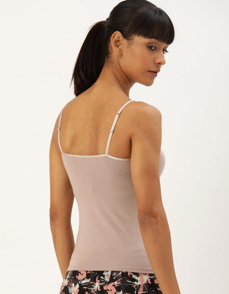 Woman's Mauve Solid Camisoles