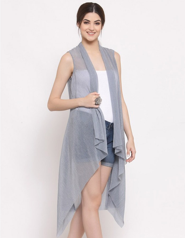 Women Open Front Longline Shrug