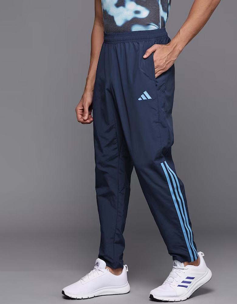 Men Blue Solid Pre Argentina Track Pants