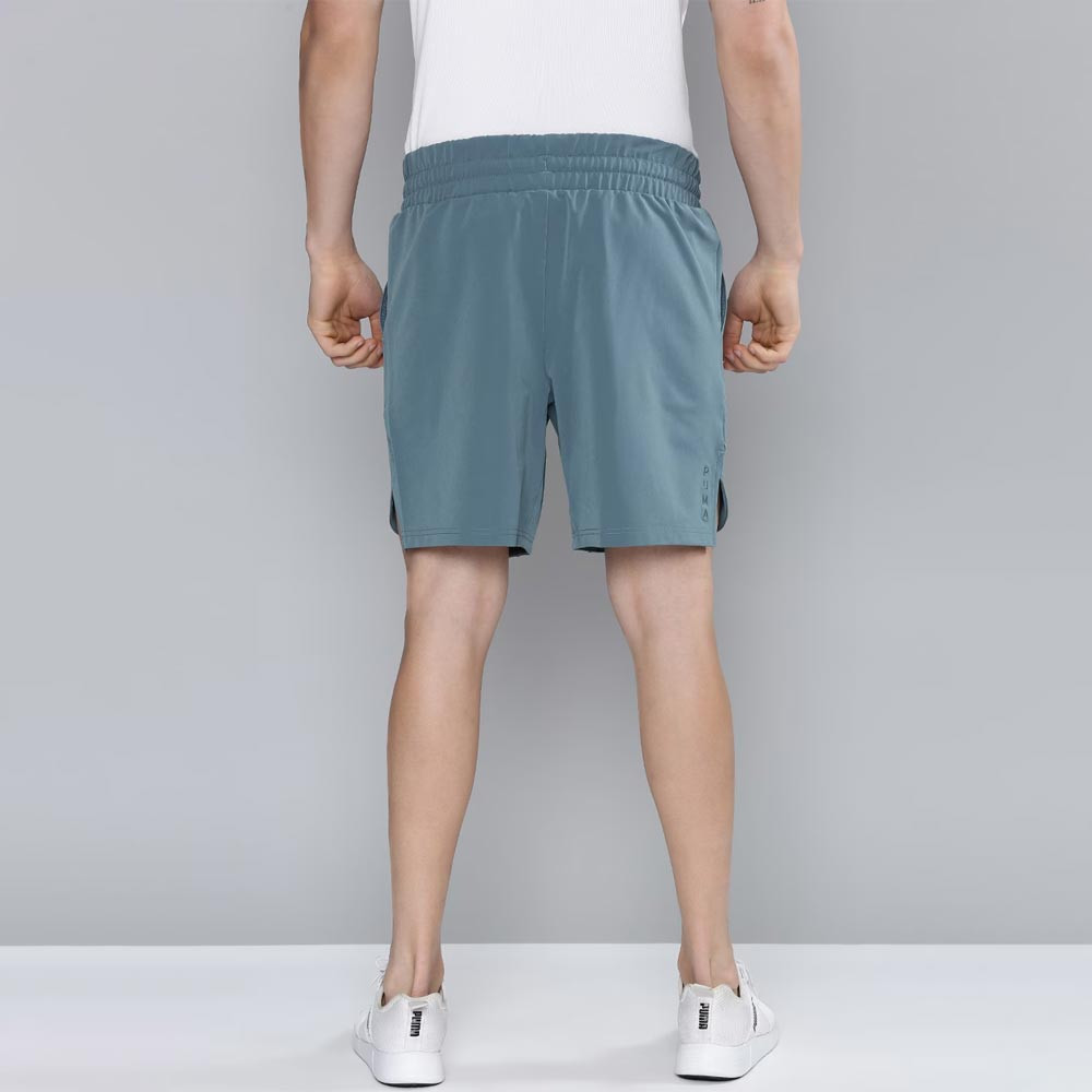 Men Grey Solid Mid-Rise STUDIO ULTRAMOVE Sports Shorts