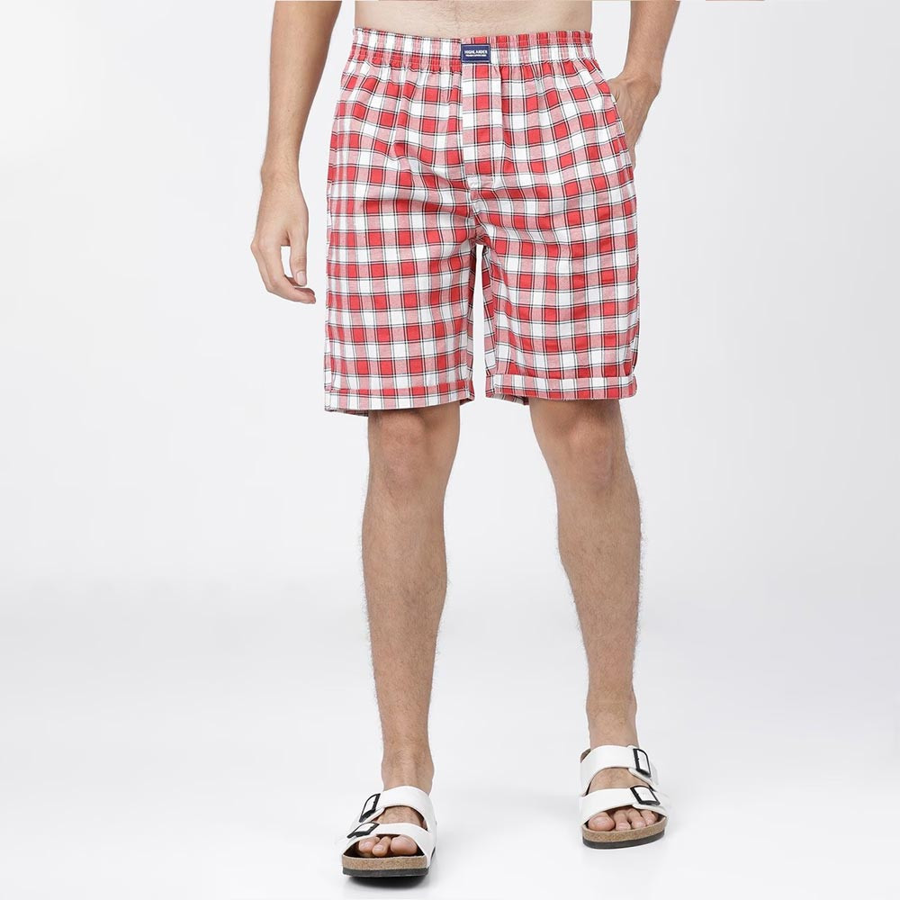 Men Pack of 2 Checked Lounge Shorts