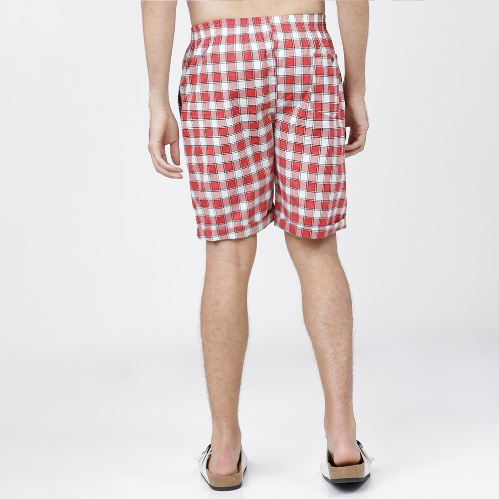 Men Pack of 2 Checked Lounge Shorts