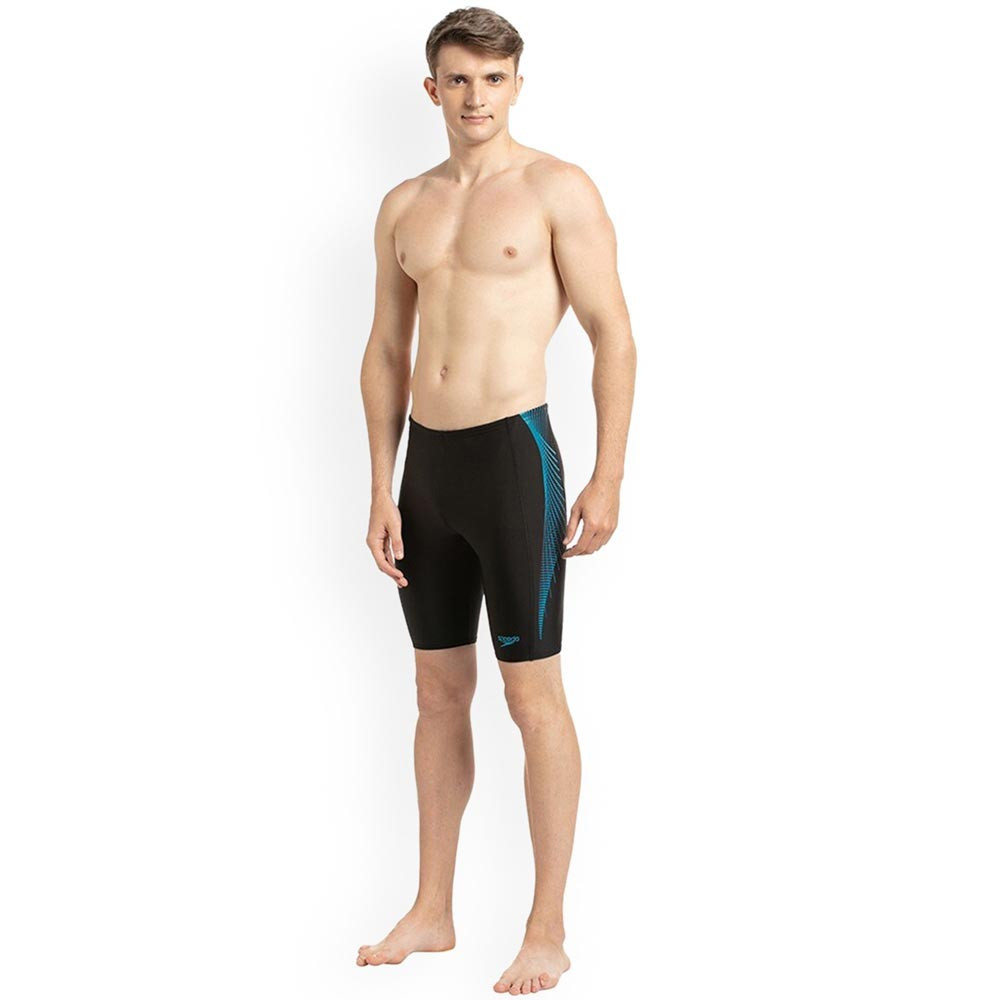 Men Black Solid Swim Bottoms