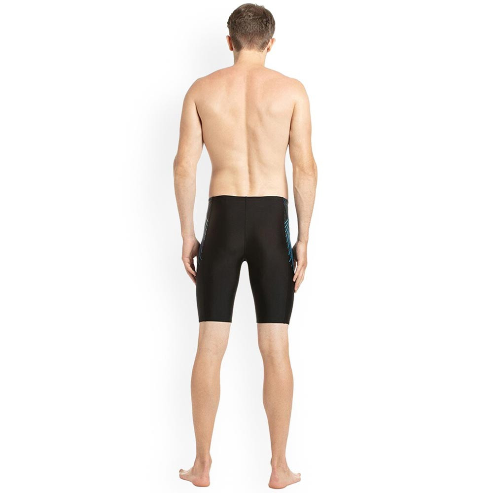 Men Black Solid Swim Bottoms