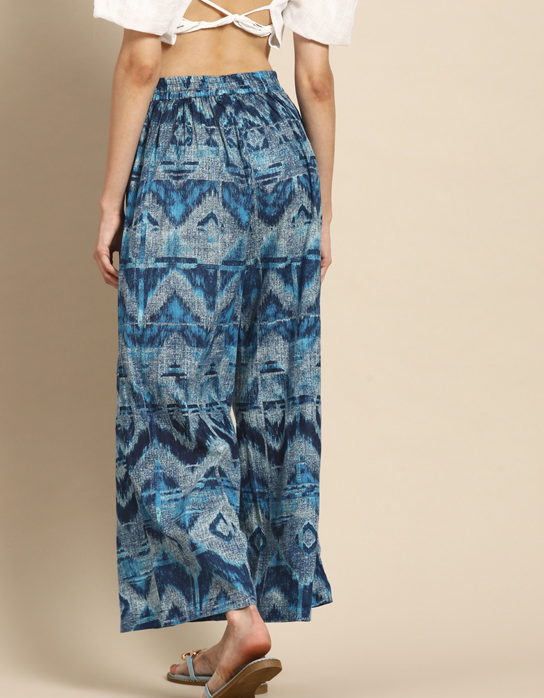 Women Abstract Printed Ethnic Palazzos
