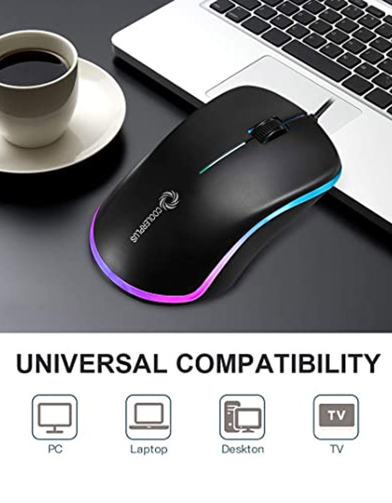 FC112 USB Optical Wired Computer Mouse with Easy Click for Office and Home, 1000DPI, Premium and Portable,Compatible with Windows PC, Laptop, Desktop, Notebook (Mint Green)