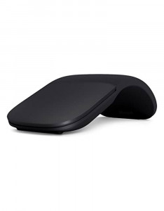 Arc Mouse - Black. Sleek,Ergonomic design, Ultra slim and lightweight, Bluetooth Mouse for PC/Laptop,Desktop works with Windows/Mac computers