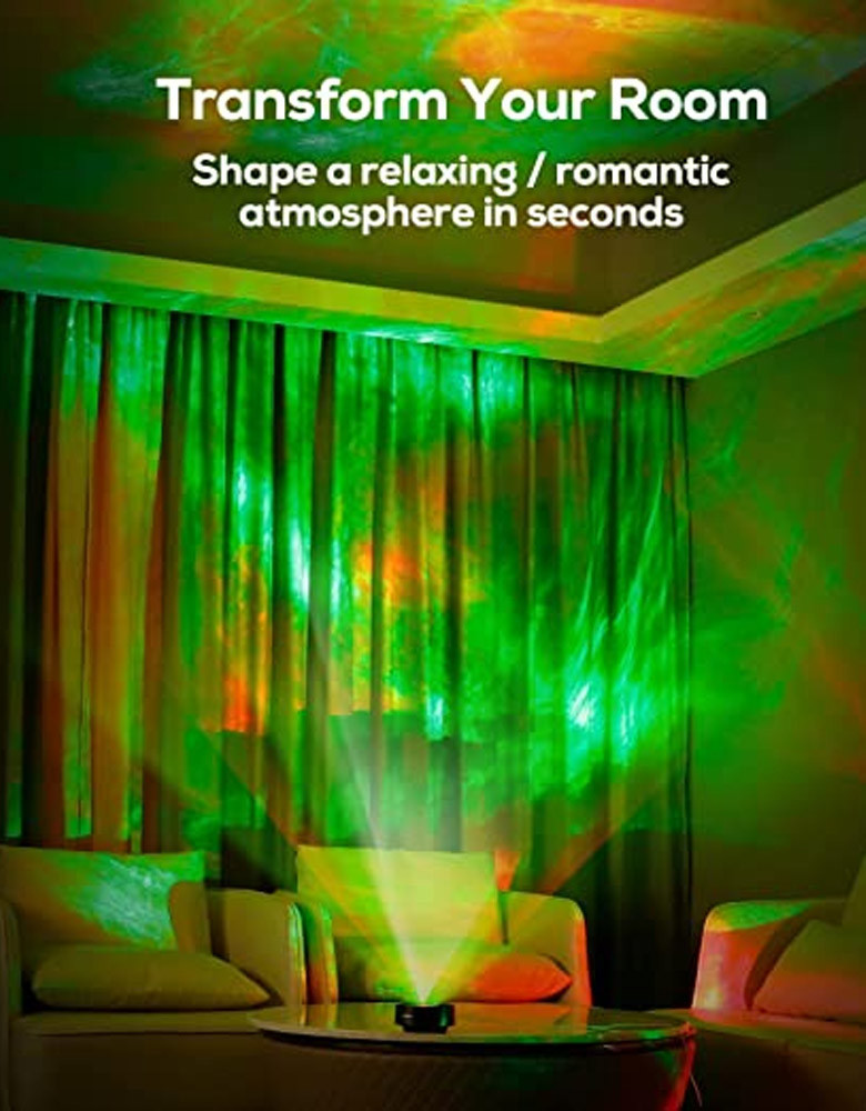 Star Projector, Christmas Projector Lights with Bluetooth Speaker&Remote for Room Decor, Works with Alexa＆Smart App, Christmas Gifts for Kids Women Man