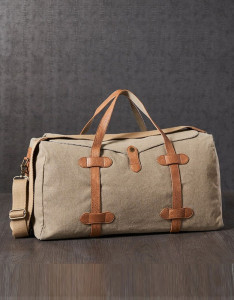 Unisex Brown Cotton Canvas Duffel Gym Travel and Sports Bag with Stylish Design