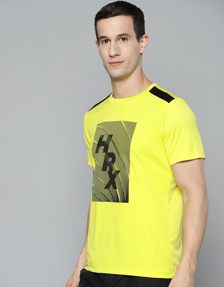 HRX By Hrithik Roshan Basketball Men Sulphur Spring Rapid-Dry Brand Carrier Tshirts