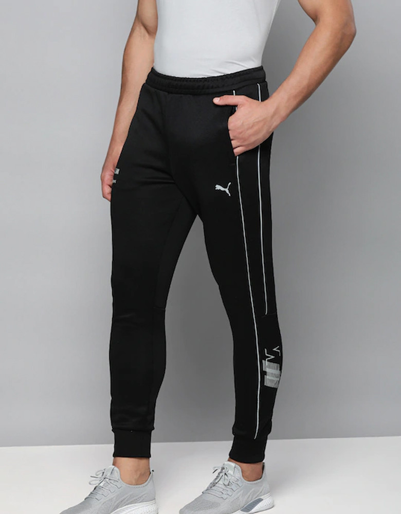 Men Black Striped BMW MT7 Motorsport Joggers