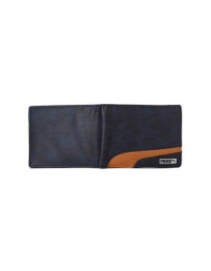 Unisex Charcoal Two Fold Wallet