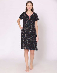 Women Printed Nightdress