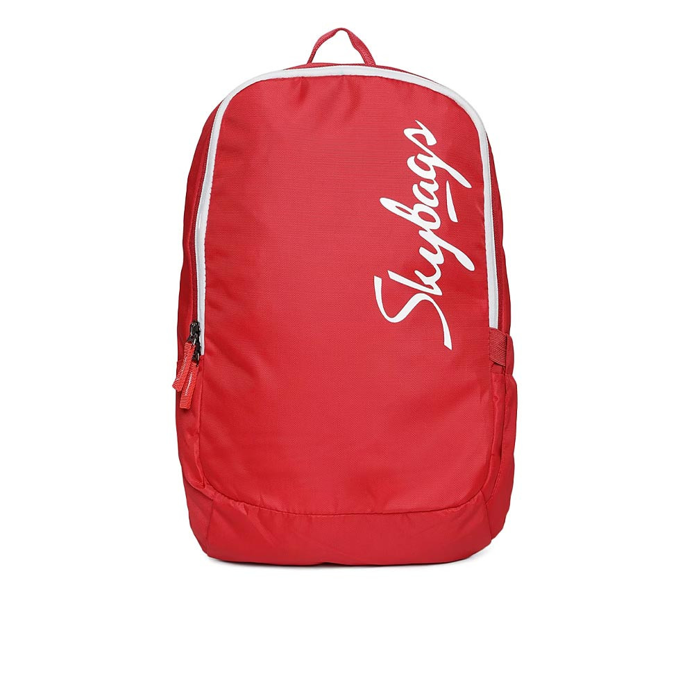 Unisex Red Brand Logo Backpack