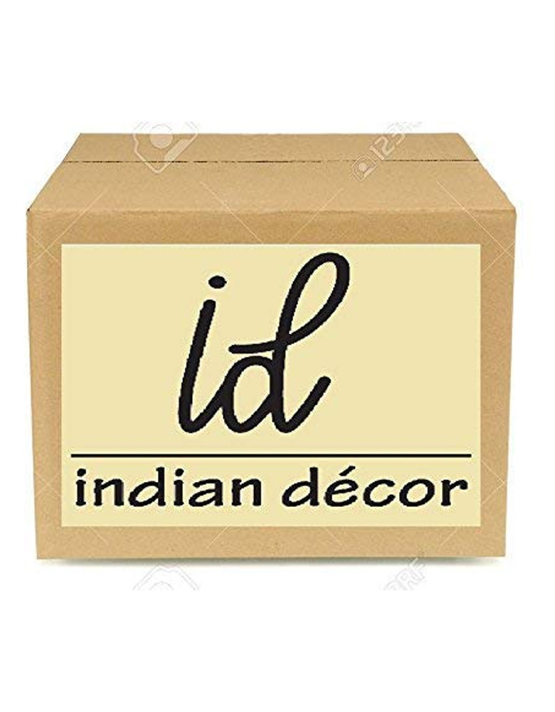 INDIAN DECOR 36100 Cpmpact Cabinets Wooden Storage Rack 2 Tier Microwave Stand with Drawer and Spice Organizer for Kitchen Bedroom Living Room (54x30x50 cm)