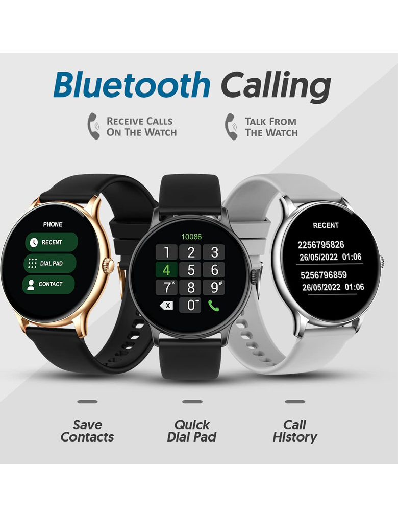 Newly Launched Maxima Max Pro Knight Bluetooth Calling smartwatch with 44.5mm Round Active Display of 550 Nits Brightness, Voice Assistant, HR & SpO2 Monitor,30+ Excercise Modes, inbuilt Games