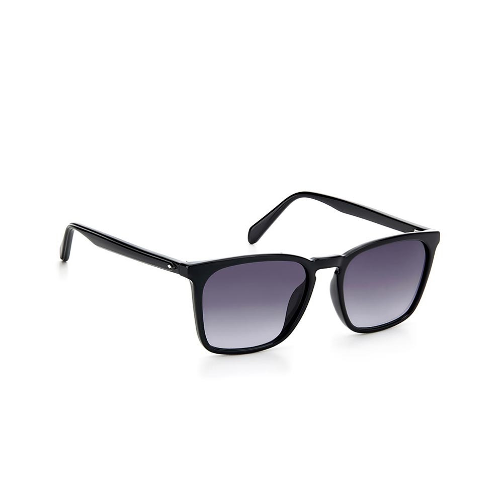 Men Grey Lens & Black Full Rim Wayfarer Sunglasses