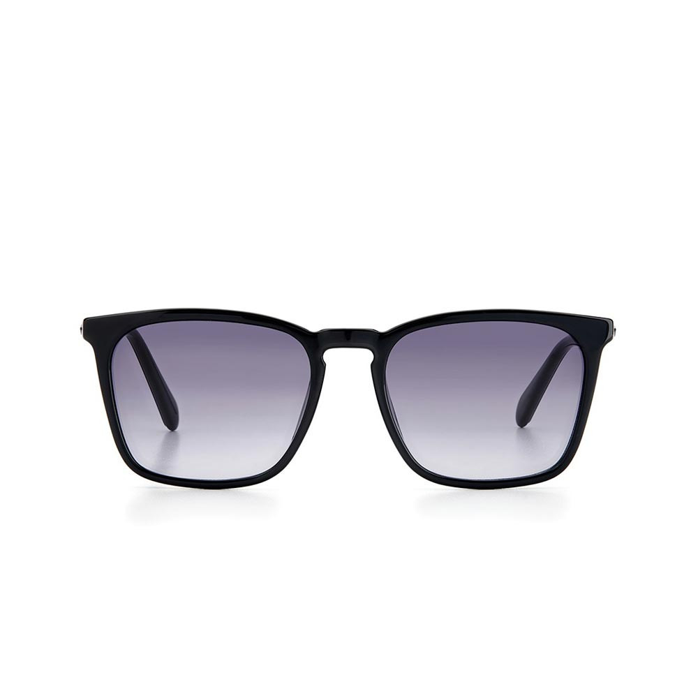 Men Grey Lens & Black Full Rim Wayfarer Sunglasses