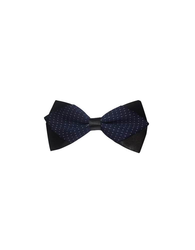 Men Navy Blue Printed Bow Tie