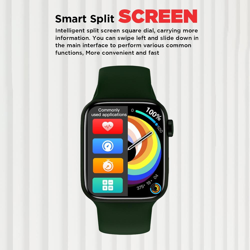 Green Airfit Pro 1.75 inch HD 3D Retina Screen Smartwatch