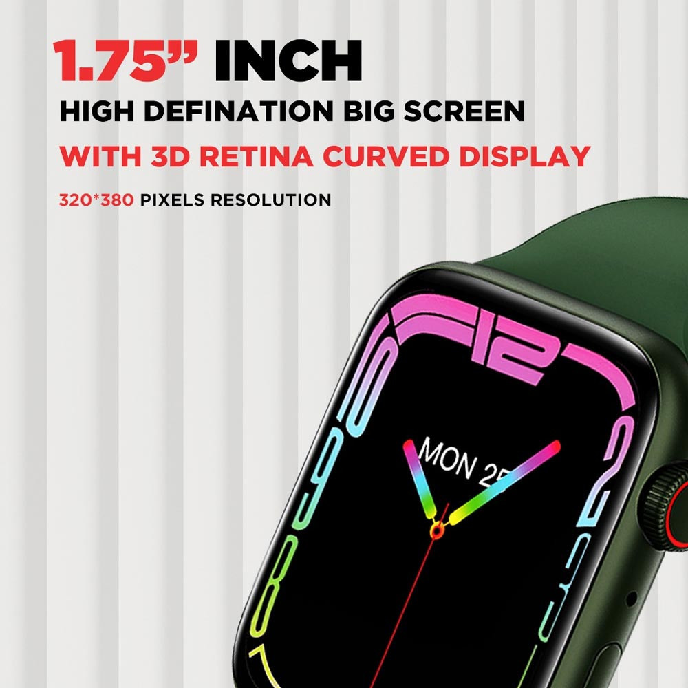 Green Airfit Pro 1.75 inch HD 3D Retina Screen Smartwatch