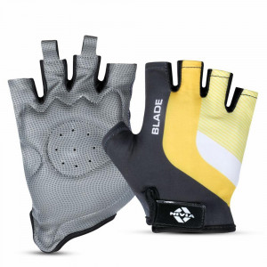 Unisex Yellow Printed Fitness Gloves