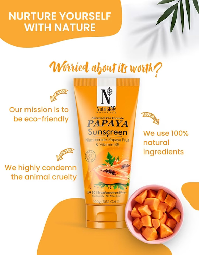Advanced Pro formula Papaya Sunscreen SPF 50 - 100gm