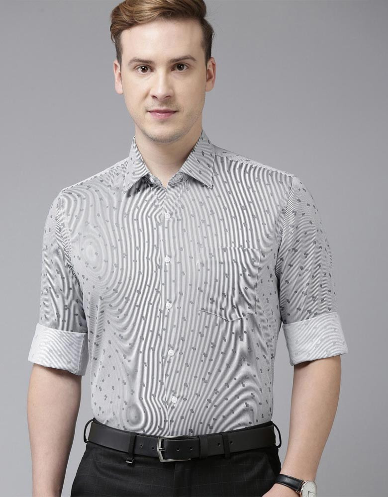 Men Slim Fit Printed Formal Shirt