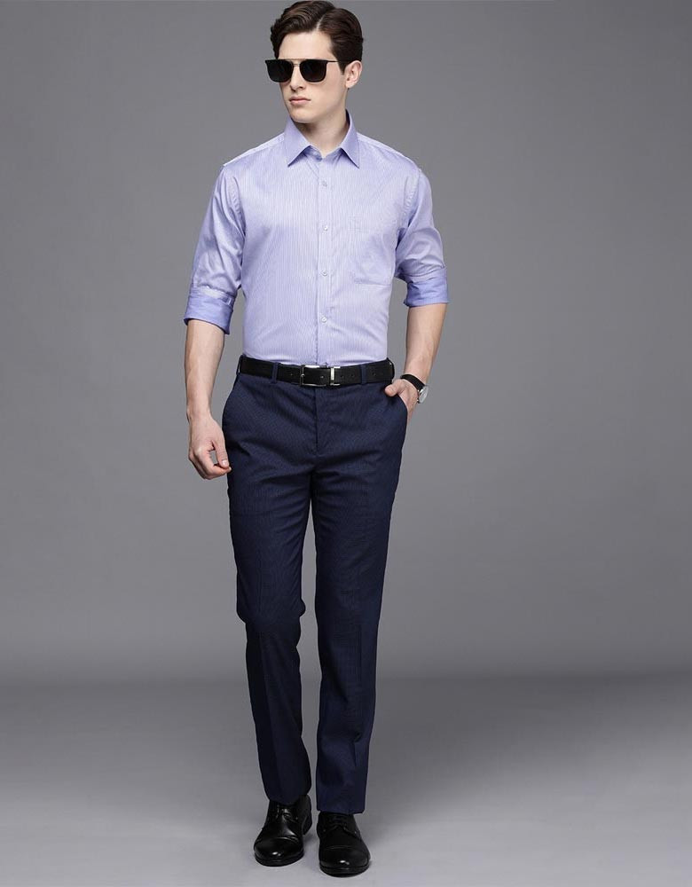 Men Medium Blue Slim Fit Formal Shirt